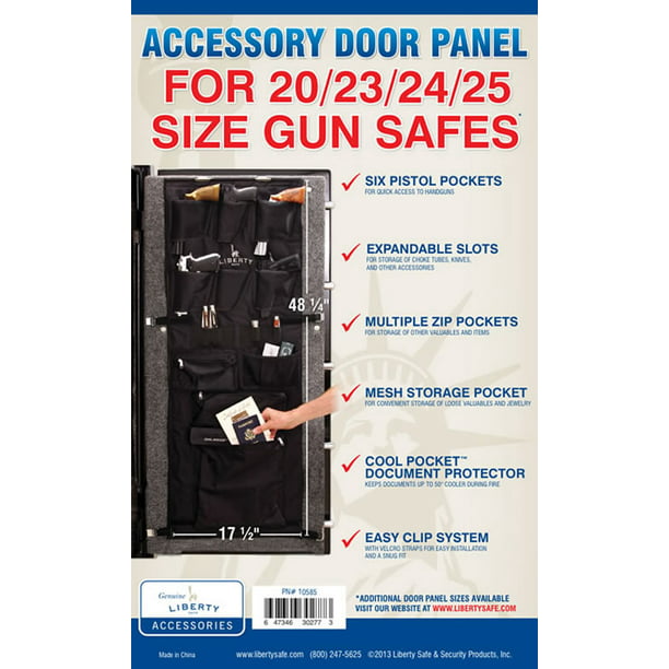 Liberty's Door Panel Organizer Pistol Kit 20-23-25 Gun Safe Vault Accessories